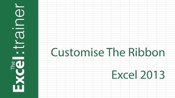 Excel 2013: How to Edit The Ribbon