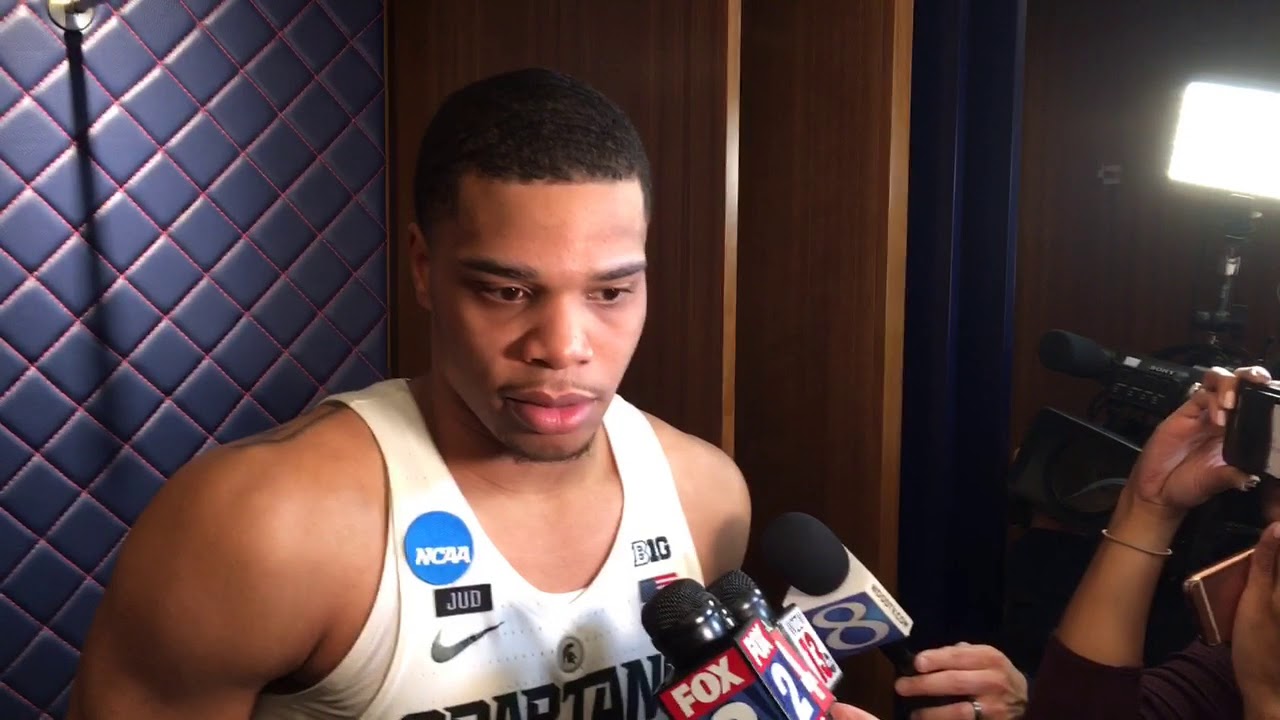 Miles Bridges discusses his 29-point game vs. Bucknell - YouTube