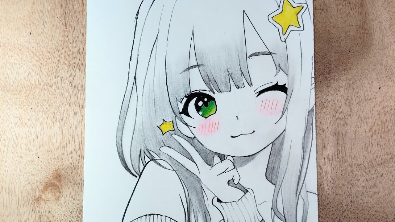 How to Draw a Cute Anime Girl || step by step very easy 