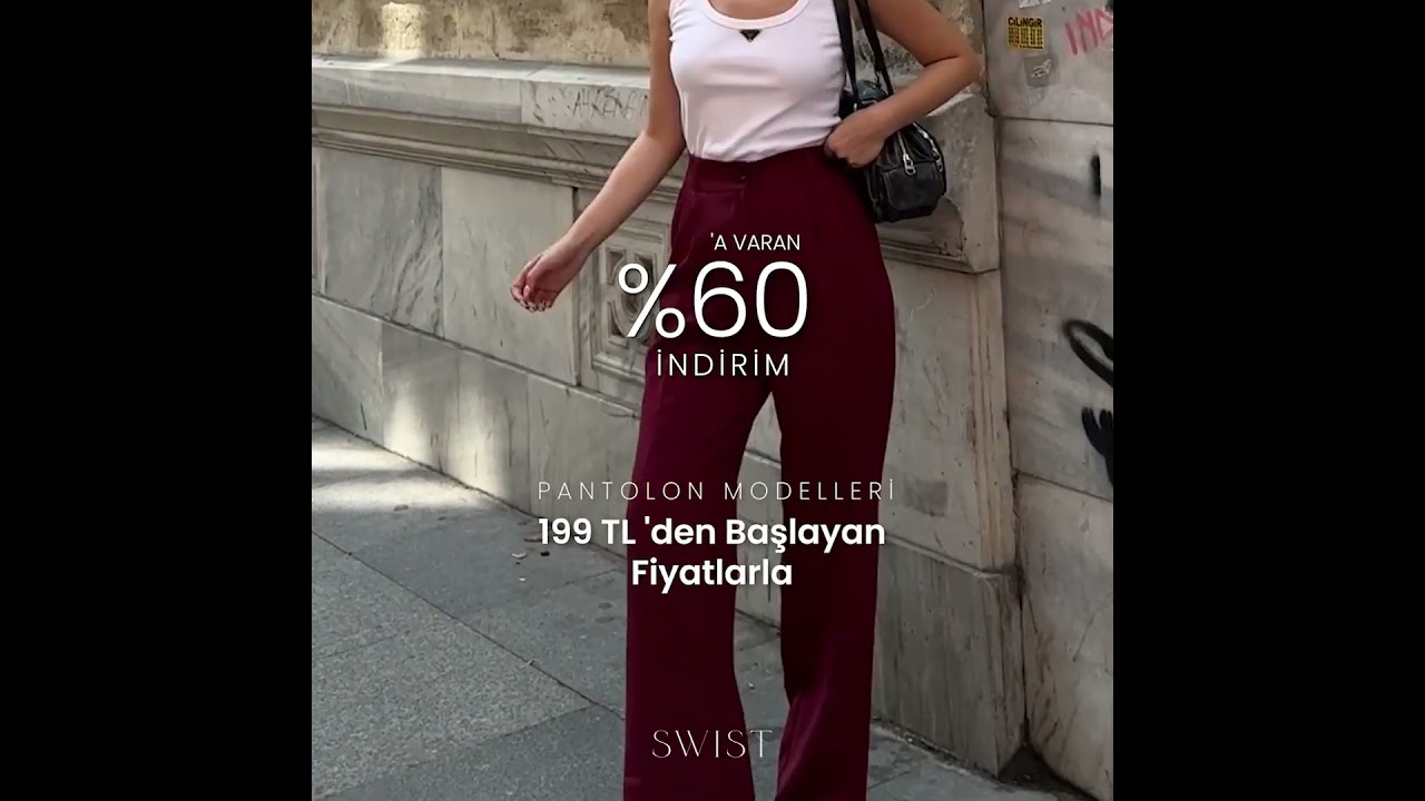 Swist Pantolon Modelleri %60'a varan İndirimle