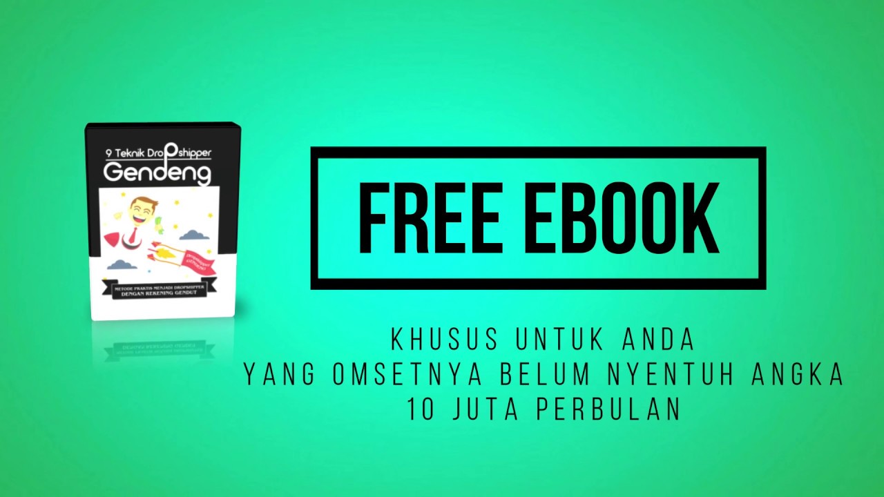 DOWNLOAD EBOOK GRATIS "9 Teknik Dropshipper Gendeng"