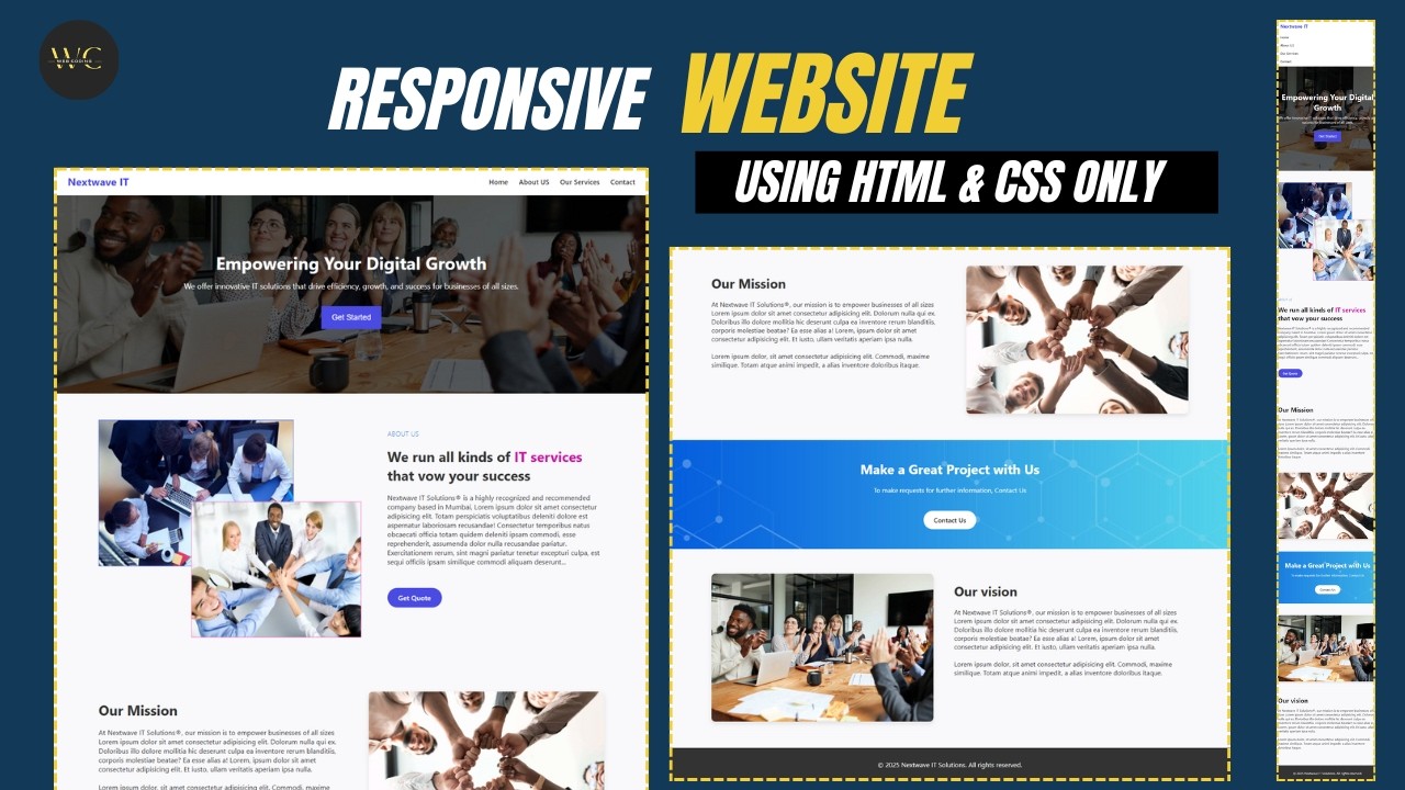 How To Make a Website Using HTML & CSS | Website Design With HTML & CSS ...