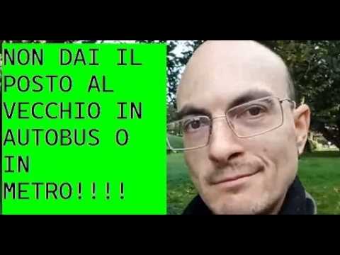 NON DAI IL POSTO AL VECCHIO IN AUTOBUS O IN METRO!!!!