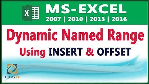 Dynamic Named Range that Grow Automatically - Lesson 53