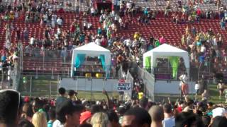 Rushing the Fence Saturday EDC 2010 Riot - Part 1 HD