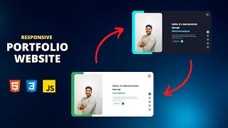 Create a Responsive Personal Portfolio Website Design using HTML CSS and JavaScript part 5