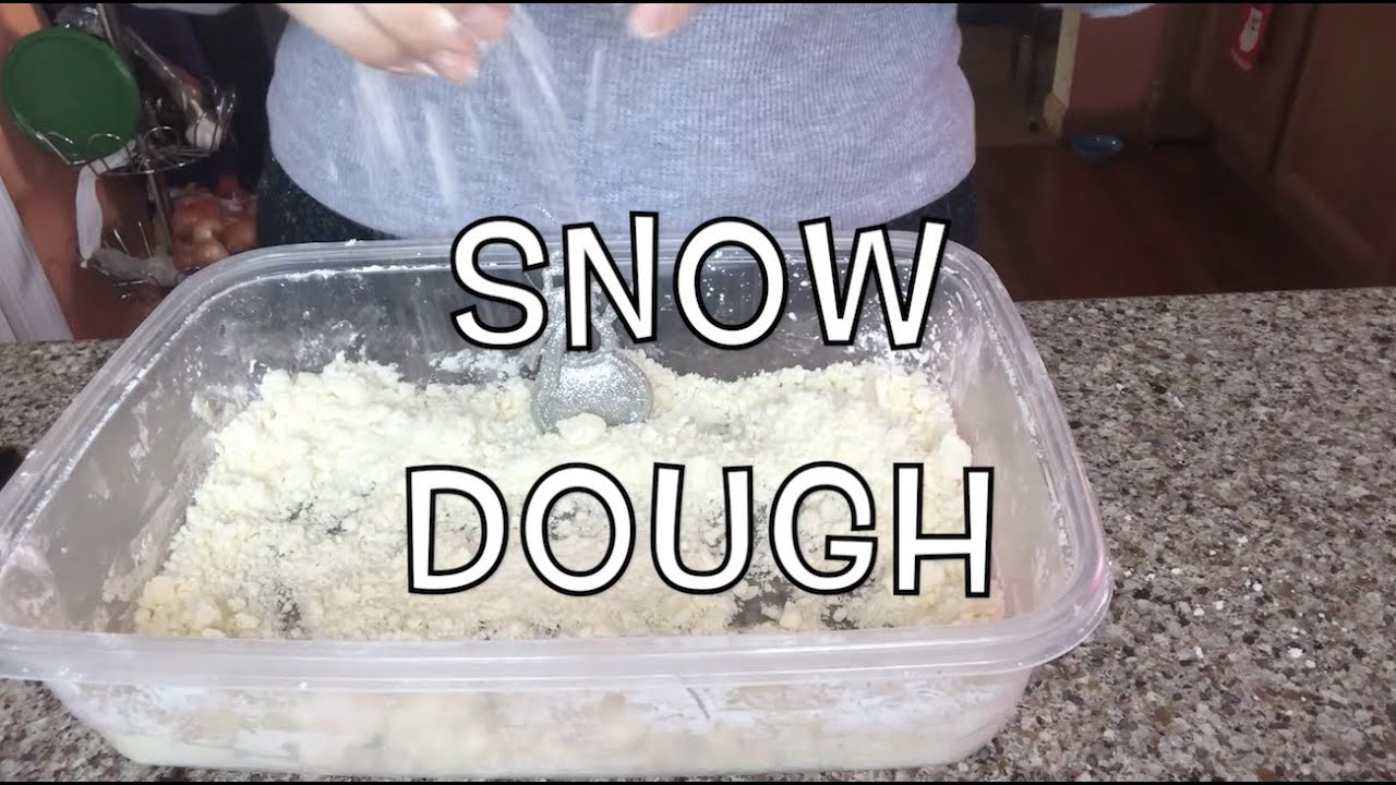 Snow Floam - A DIY Floam Recipe for a fun Sensory Snow Dough!