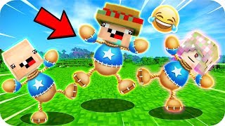 ¡NOS CONVERTIMOS EN KICK THE BUDDY! 🎯😱 ¡KICK THE BUDDY en MINECRAFT! 💥