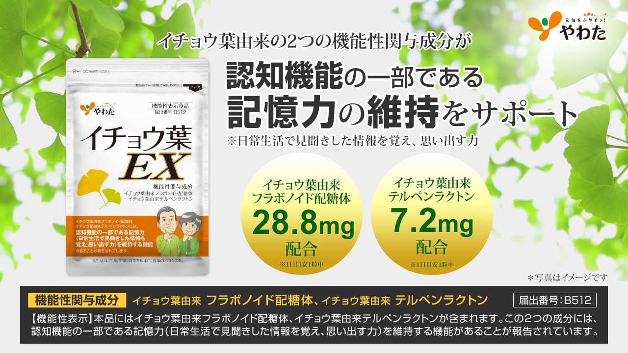 機能性表示食品『イチョウ葉EX』 - YouTube