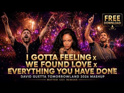 I GOTTA FEELING x WE FOUND LOVE x EYHD (David Guetta Tomorrowland 2026 Mashup) - Matteo Izzi Remake