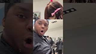 LAY CUTS TO MUCH HAIR | #streamer #subscribe #funny #foryou #contentcreator #cosmetology #foryou