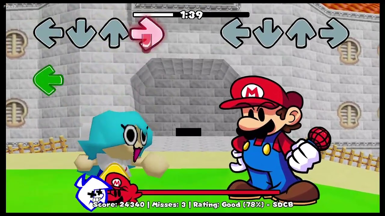 Fnf vs mario ultra rebooted (ski vs mario)