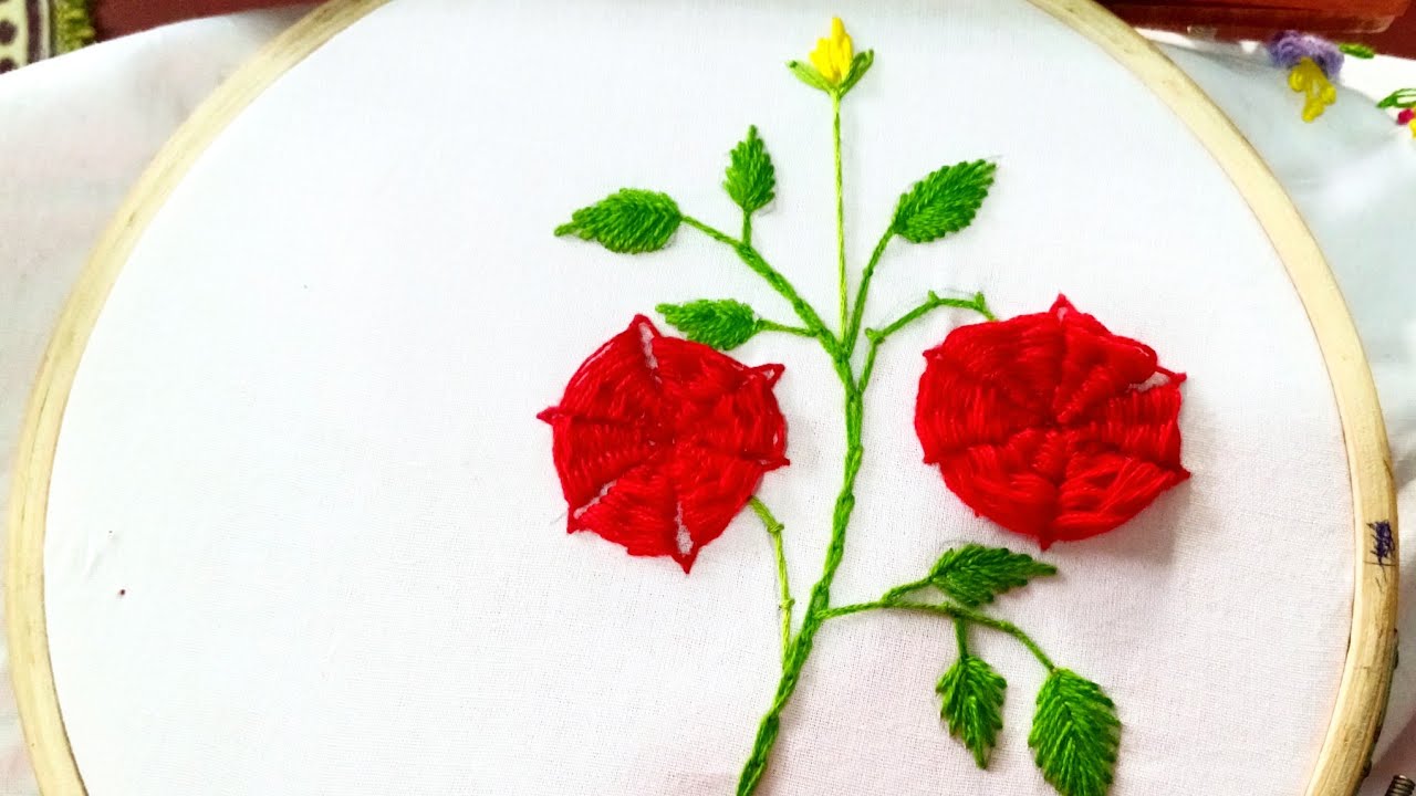 Unique Flower Embroidery Design | Easy & Beautiful Hand Stitch Tutorial