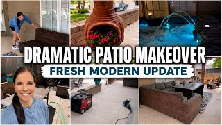 FROM WORN OUT TO FRESH AND MODERN! Dramatic Outdoor Makeover Reveal! #PatioMakeover #outdoorliving