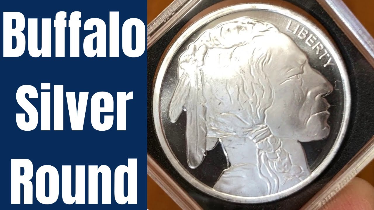 Buffalo 1 Ounce Silver Round from the SilverTowne Mint - YouTube