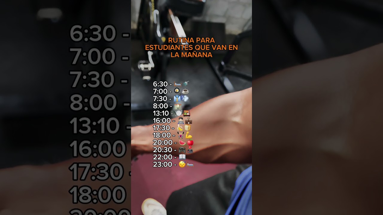 Rutina Para Estudiantes De La Mañana 💪🏻
