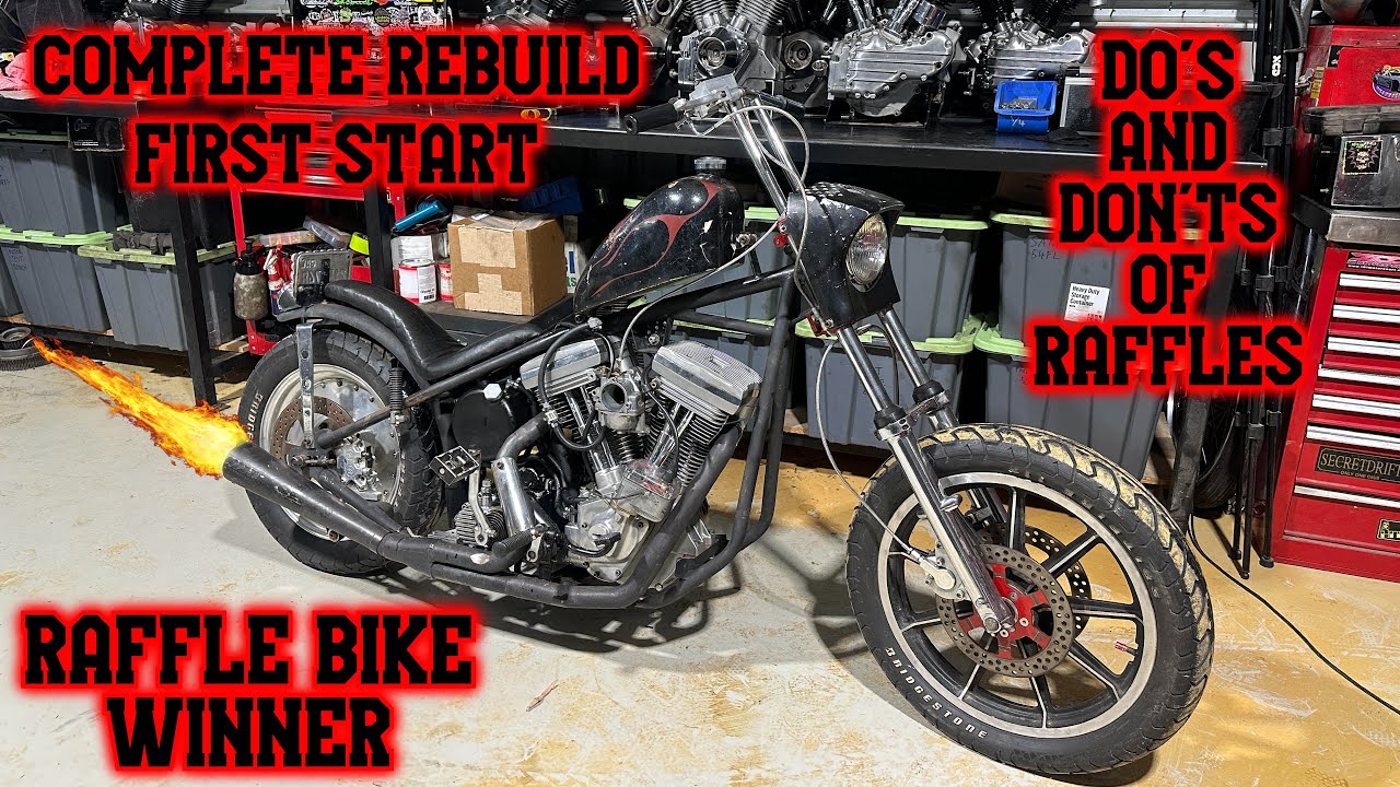 Harley Davidson Evo First Start - Complete Rebuild - Raffle Bike