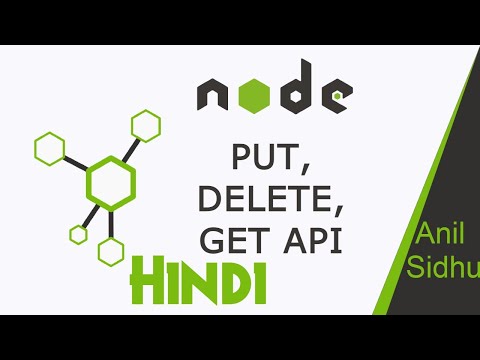 Node JS in Hindi #42 GET, DELETE and PUT api method with mongoose