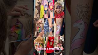 everyone loves unicorns 🦄 #shorts #unicorn #faceart #makeup #facepainting #facepaintingtutorial