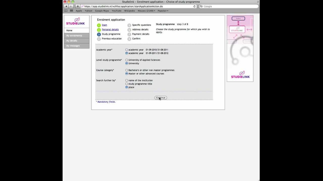 iStip Tutorial 3a: Enrolment application