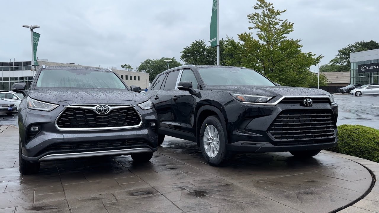 Side by side comparison - Toyota 2024 Grand Highlander and 2023 ...