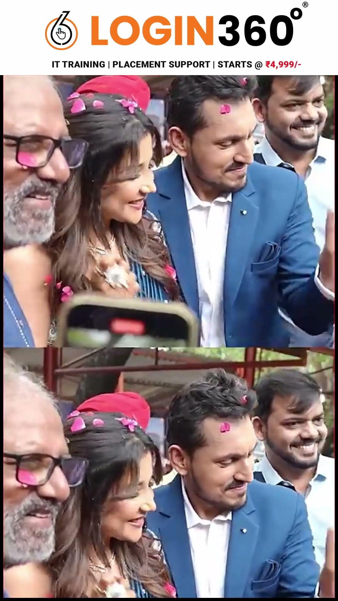 மாப்ள கூட சேர்ந்து Sakshi Cute Dance ?  பூ போட்டு வரவேற்ற Reporters