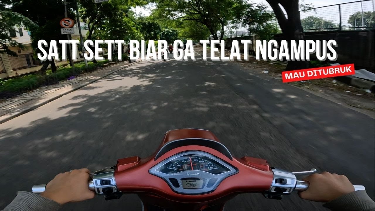 (POV) RIDE TO CAMPUS - VESPA SPRINT 150 I-GET - PURE SOUND 4K 🔥