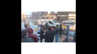 Comrade Jabir speaks at Akron Ohio Smash White Supremacy protest in Highland Square 3/11/22