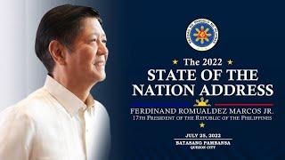 1st State of the Nation Address of President Ferdinand R. Marcos Jr. (Speech) 7/25/2022