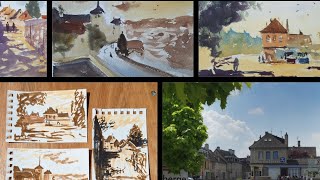 Watercolours with Robert Mee is live en plein air!