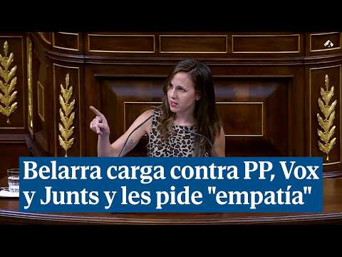 Belarra slams PP, Vox, and Junts: "Imagine it were your own family living on the f*cking street"