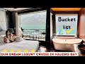 Our dream five star houseboat stay in halong bay  vietnam