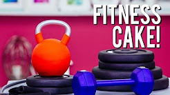 How To Make FITNESS EQUIPMENT Out Of CAKE! Vanilla Cake, Buttercream and Fondant!