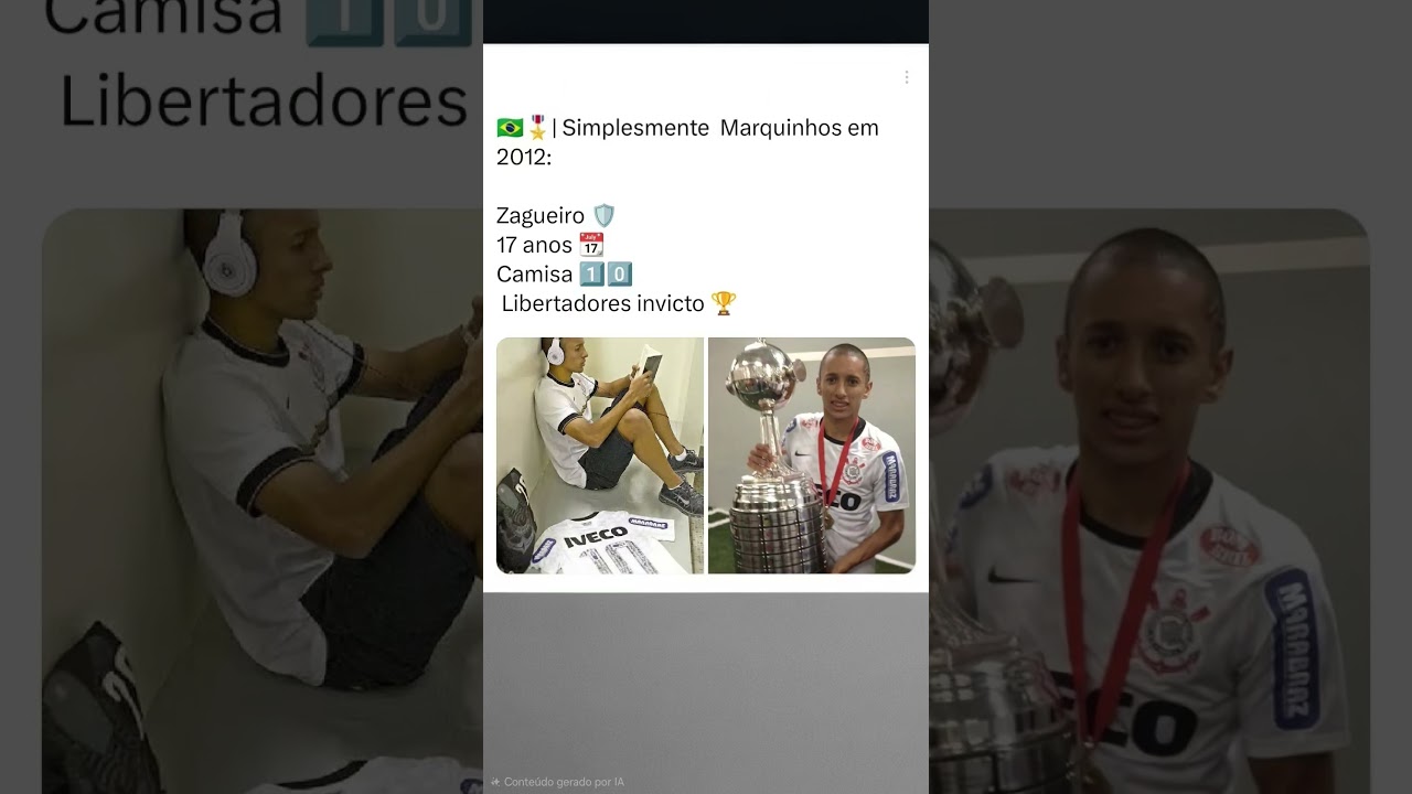 O ZAGUEIRO CAMISA 10 DA LIBERTADORES! A história bizarra do Marquinhos! #corinthians#futebol #shorts