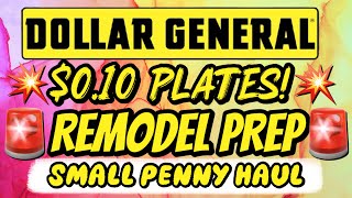 🚨$0.10 PLATES!🚨SMALL PENNY HAUL🚨PLUS 70% OFF REMODEL SHOPPING! #dollargeneral 