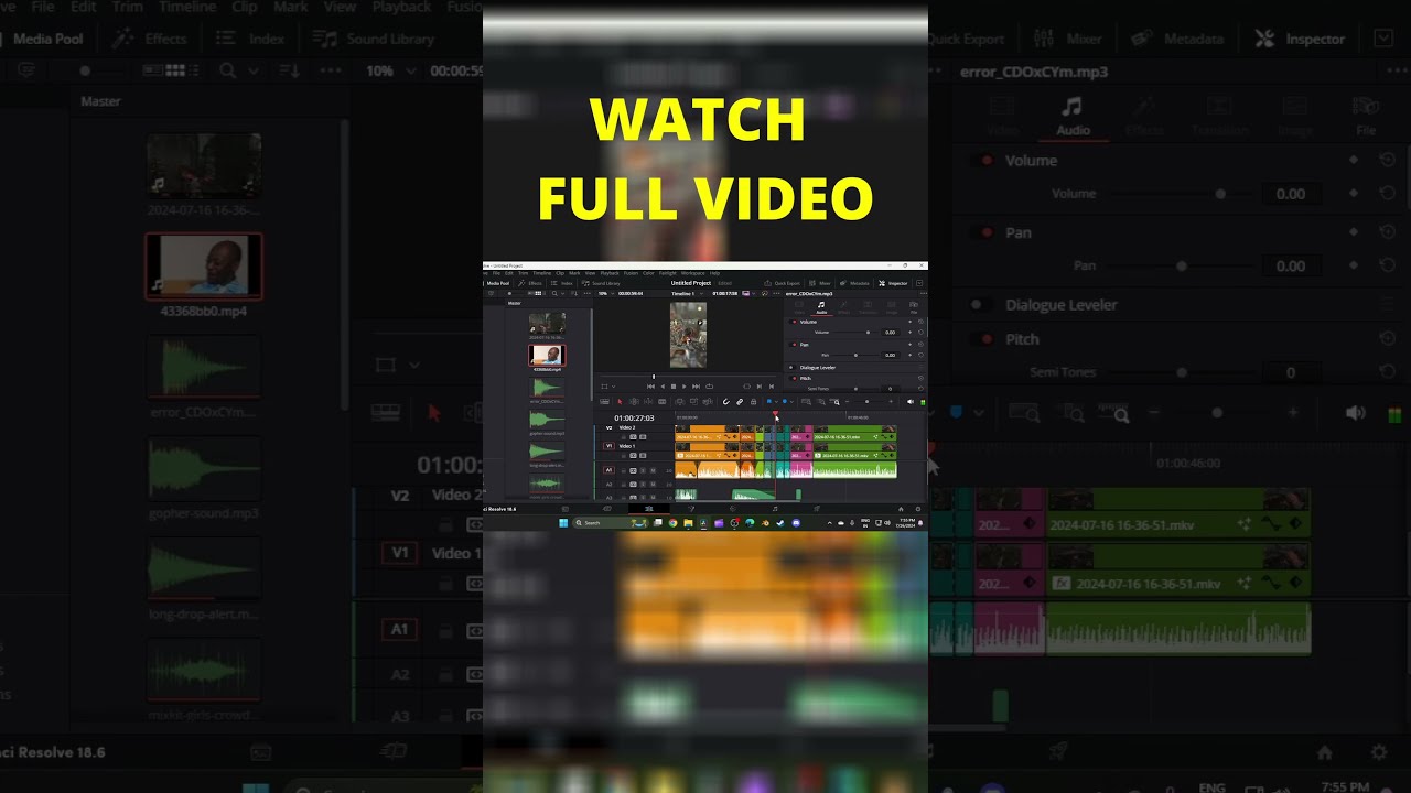 behind the seen short video editing for youtube