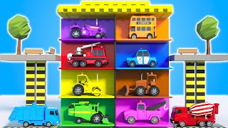 Toy Town Adventure: Colorful Car Painting Fun - Vehicles Transportation
