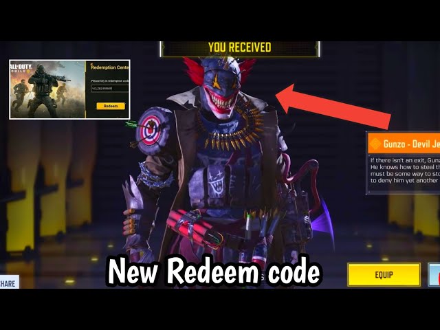 UCN Game - New Call of Duty Mobile Redeem Code (Garena)