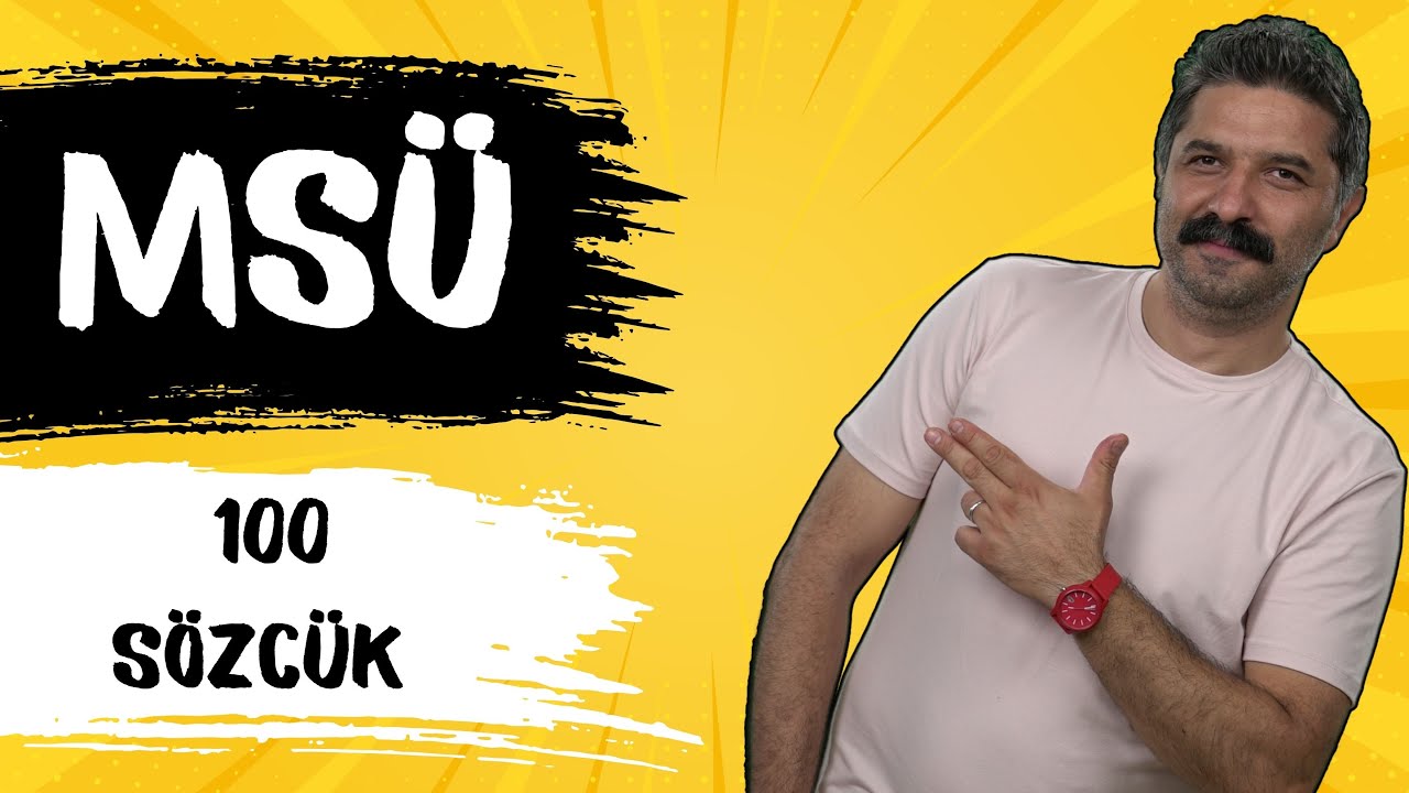 MSÜ / 100 SÖZCÜK / +PDF  / RÜŞTÜ HOCA