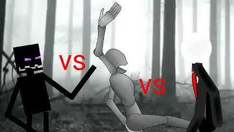 enderman vs scp 096 vs slender 1/2