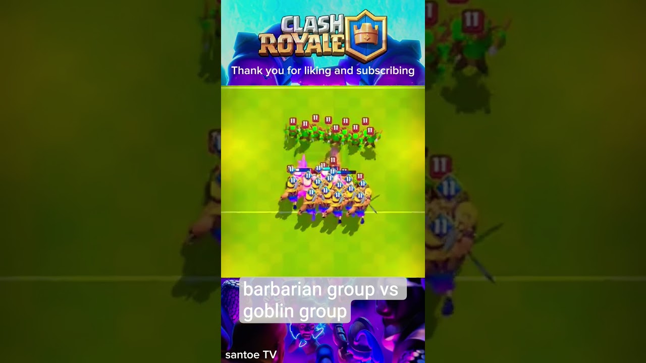 группа варваров против группы гоблинов 