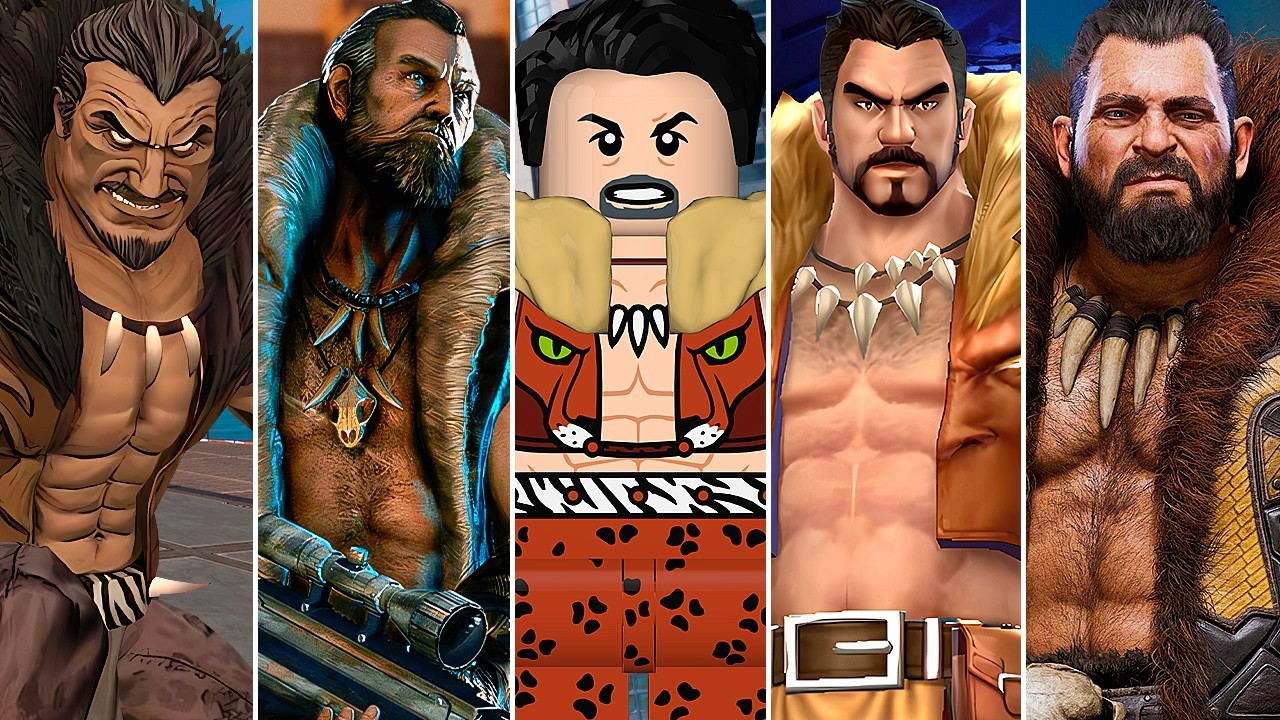 Evolution of Kraven the Hunter in Spider-Man Games (2001 - 2024) | 4K ULTRA HD