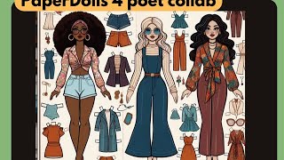 Paper Dolls 4 poet 2024 collab #paperdolls4poet -  week 8- Spellbinders Painted Blooms