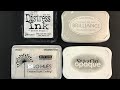 What Is The Best White Ink Pad for Mixed Media?  White Pigment Ink Comparison