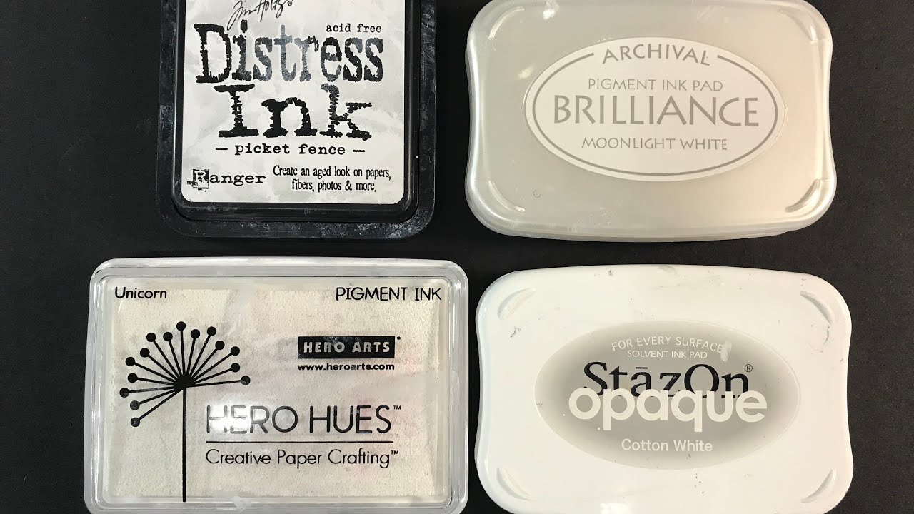 What Is The Best White Ink Pad for Mixed Media? White Pigment Ink