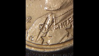 50 Euro Cent coin from Greece 2002 1st map. Λ (Lambda) error.(No18).