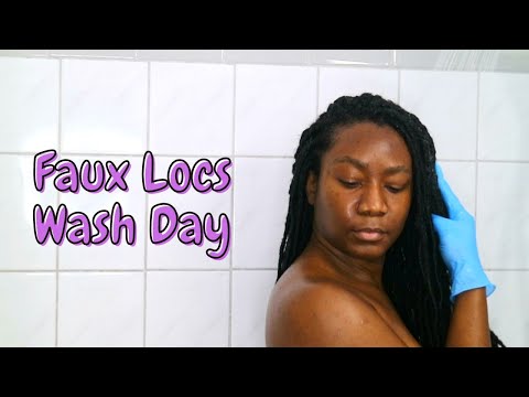 FAUX LOCS WASH DAY :) #fauxlocs #washdayroutine #naturalhair #beautifulgirl #hairperfume #smellgood