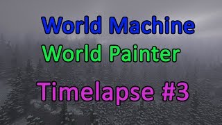 Snow Mountains World Painter & World Machine  | Minecraft Timelapse #3