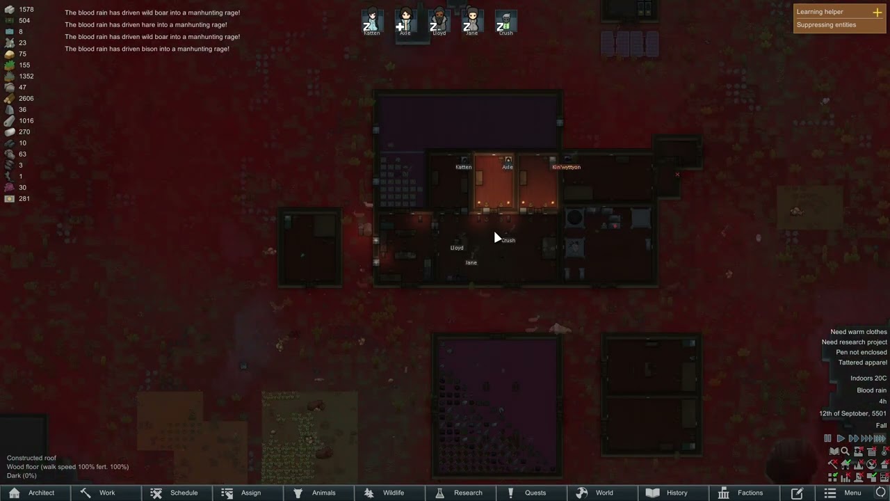 RimWorld Anomaly. The Blood Rain Experience