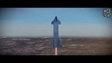 SpaceX Starship SN9 High Altitude Flight Animation